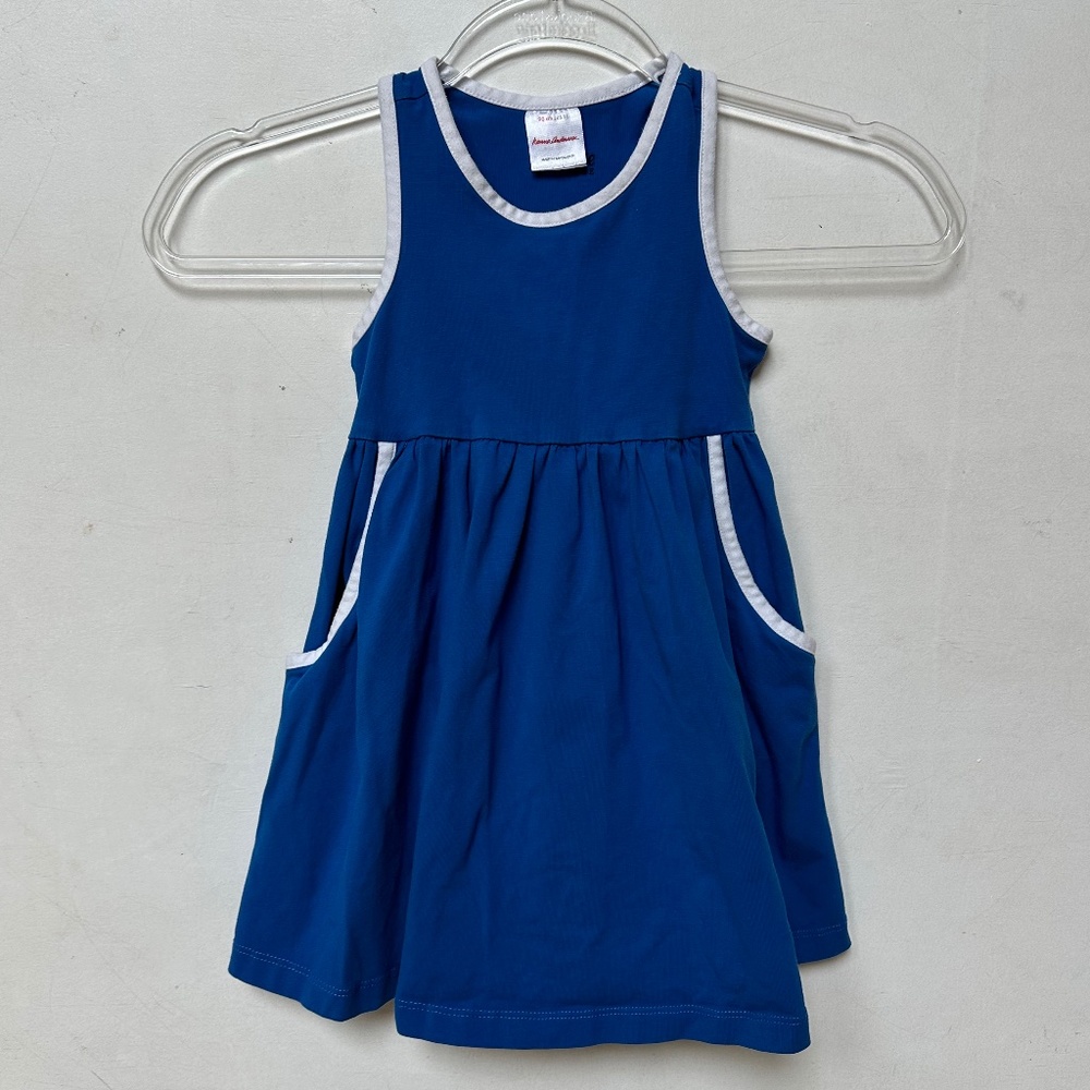 Hanna Andersson Blue Racerback Tank Dress